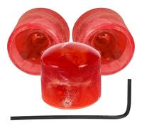 Manopole Per Chitarra Per Strumento Audio Potenziometro Controllo Volume Pedale Basso Plastica Metallo Professionale parti di chitarra(Red)