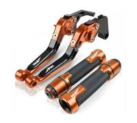 Manopole PER DUKE Duke 390 250 200 125 Kit Leva Frizione Pieghevole Regolabile Maniglia Leva Freno Frizione Scooter(Orange2)