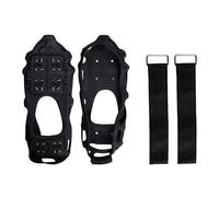 Manopole per ghiaccio per scarpe, antiscivolo, con cinghie regolabili, 24 punte, per alpinismo, escursionismo, pesca, backpacking da donna, uomo, adulto e adolescenti