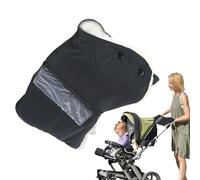 Manopole per Manubri Passeggino - Moffole Calde Antivento Con Tasca Trasparente | Guanti Invernali Passeggino Per Bambini | Motociclismo Giardinaggio Campeggio Pendolarismo Equitazione Freddo Avventur