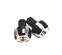 Manopole Per Manubrio 7/8''22mm CNC Manubrio Moto Estremità Spina Manopole Tappi Manubrio Moto(Silver)