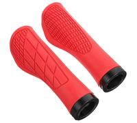 Manopole per manubrio da mountain bike, antiscivolo, comode per le uscite, facili da montare, senza attrezzi, accessori per bici rossi