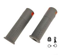 Manopole per manubrio di scooter elettrico con indicatore di direzione, per M365, Pro 1S, Pro 2, Mi3, in morbido silicone ABS, per maggiore visibilità e sicurezza notturna (grigio)