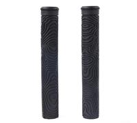 Manopole per manubrio in gomma da 180 mm, antiscivolo, ammortizzanti, design ergonomico, struttura leggera che assorbe il sudore, in PVC nero, prevenzione della pioggia, comfort per pedalare a lungo