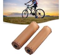Manopole per manubrio in pelle ad alte prestazioni per biciclette retrò, progettate per migliorare la sicurezza e il controllo della guida (85 mm marrone)