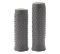 Manopole per manubrio in silicone per scooter elettrico Ninebot Max, copertura per barra lunga e corta, antiscivolo, parti di ricambio in gomma morbida, colore nero e grigio, coppia (grigio)
