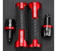 Manopole per manubrio Manopole Universali Per Manubrio Da 7/8" E 22 Mm Per Moto Per BENELLI BN125 BN 125 2018 2019 2020 2021 2022 2023 2024(Red)