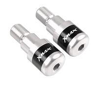 Manopole per manubrio moto terminali manubrio per moto Yamaha X MAX Xmax X-MAX 250 2009-2019 2012 2013 2014 2015 2016 manopole per moto (colore: argento)