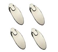 Manopole Per Mobili Bambini Pomelli 4 Set Di Pendenti Monoforo, Piccole Maniglie, Cassetti Cromati Lucidi, Scarpiere, Maniglie Delle Porte Dell'Armadio Spazzolate