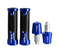 manopole per moto Per DUCATI MONSTER696 MONSTER 750 750D ARK Manopole Manubrio 7/8" 22MM Tappo Terminale(Blue-MONSTER750DARK)