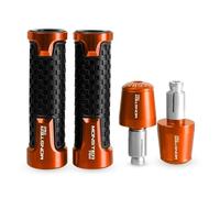 manopole per moto Per DUCATI MONSTER696 MONSTER 750 750D ARK Manopole Manubrio 7/8" 22MM Tappo Terminale(Orange-MONSTER750)