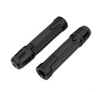 Manopole per moto Universali Antiscivolo in Lega Alluminio per Manubrio 22mm - Presa Comoda e per alle Intemperie per Scooter per enduro Street Bike Nero(Black)