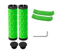 Manopole per mountain bike con elementi a , set di manopole antiscivolo e ammortizzanti per manubrio con coperture protettive per le leva freno della bicicletta
