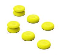 Manopole per pollice antiscivolo in silicone per joystick per Steam Deck e Rog, 6 coperture per levette per una migliore presa e controllo del comfort, accessori da gioco facili da installare (giallo)