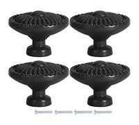 Manopole per porte in lega di zinco manici per mobili da 4 pacchetti moderni manici per tiri rotondi minimalisti per mobili per armadietti per la cucina del guardaroba durevoli (388 rosso) (388