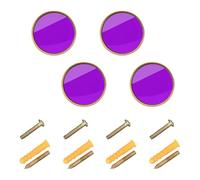 Manopole personalizzabili viola scuro tinta unita per cassettiera armadio 32 mm per soggiorno confezione da 4