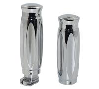 Manopole Personalizzate NUOVE Per Moto Da 7/8" 22mm Manubrio Sportive Chrome