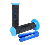 341.0027 COPPIA MANOPOLE POLINI BIG EVOLUTION NERO/BLU+COPRILEVE MOTO/SCOOTER