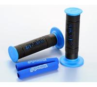 341.0027 COPPIA MANOPOLE POLINI BIG EVOLUTION NERO/BLU+COPRILEVE MOTO/SCOOTER