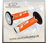 MANOPOLE PRO GRIP CROSS ENDURO TRIPLA DENSITA' MOD 788 NERO BIANCO ARANCIO FLUO