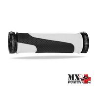 MANOPOLE PROGRIP 997-137 mm. 22 + TAPPI ATV BIANCO/NERO