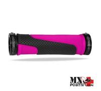 MANOPOLE PROGRIP 997-297 mm. 22 + TAPPI ATV FUXIA/NERO