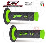 MANOPOLE PROGRIP MOTO CROSS ENDURO HALF WAFFLE 791-198 DUAL DENSITY Verde/Nero