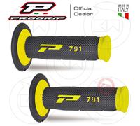 MANOPOLE PROGRIP MOTO CROSS ENDURO HALF WAFFLE 791-202 DUAL DENSITY Giallo/Nero