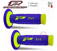 MANOPOLE PROGRIP MOTO CROSS ENDURO HALF WAFFLE 791 DUAL DENSITY Giallo Fluo/Blu