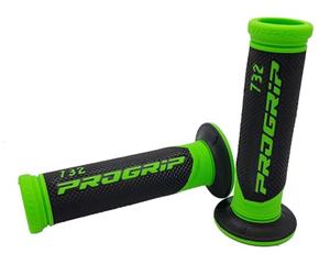 MANOPOLE PROGRIP MOTO SCOOTER 22/25 MM DUAL DENSITY VERDE FLUO 6-732