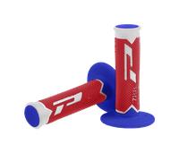 Progrip Manopola MX 788-226 - Tripla densità - No foro - Bianco/Rosso/Blu