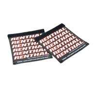 Manopole protettive RENTHAL Clean Grips - nero/rosso