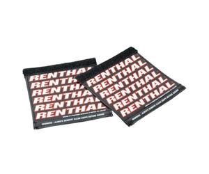 Manopole protettive RENTHAL Clean Grips - nero/rosso