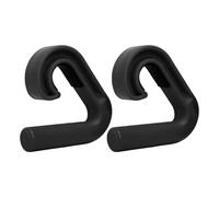 Manopole Pull Up - Maniglie in acciaio da 350 g per Barra da Pull Up | Manopole ad angolo D per remi Stracce Calisthenics Palestra Attrezzature per l'allenamento Set di 2