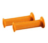 Manopole Racing Forate Arancione Accossato in mescola Semi - Rigida