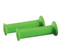 Manopole Racing Forate Verde Accossato in mescola Semi - Rigida