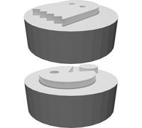 Manopole Ricambio Microonde Design Pac-Man Controllo Dial Stampate 3D Kit