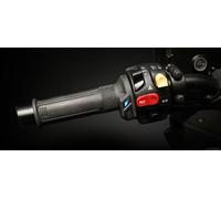 Manopole riscaldabili HG 13 Koso 1" + 1 1/8" L=130mm nero con interruttore integrato