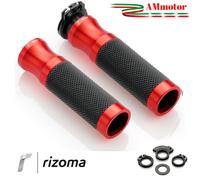 Manopole Rizoma Per Moto Sport Coppia Rosse Alluminio Gomma GR205R Red 119 mm