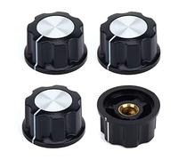 Manopole Rotanti Superiori,4 pezzi 27 mm Albero con Impugnatura Scanalata Potenziometri Lineari Girevoli Potenziometri Girevoli per 6 mm Potenziometro Dell'asse