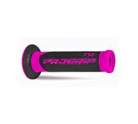 Progrip Maniglie IN Gomma Fucsia Nero per Moto Scooter Enduro Motocross