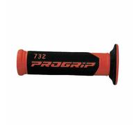 MANOPOLE SCOOTER PROGRIP 732 DUAL DENSITY ROSSO Ø 22-25MM LUNGHEZZA 125MM