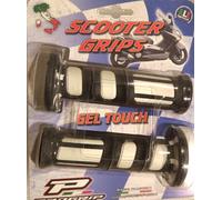MANOPOLE SCOOTER PROGRIP NERE BIANCHE GEL TOUCH CHIUSE DIAMETRO 22 LUNG 120 601