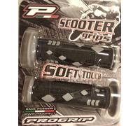 MANOPOLE SCOOTER PROGRIP NERE GRIGE SOFT TOUCH CHIUSE DIAMETRO 22 LUNGH 120 600