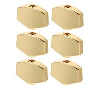 Manopole Set Metallo Oro in Accordatura, 6 Chitarra | Chitarra e Chitarre Elettriche, Accessorio per Amici che Suonano, Confezione da Sei Set
