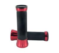 Manopole STR8 CNC, nero / rosso per scooter, moto