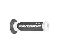 Maniglie da moto aperte a doppia densità Progrip Blanc TU