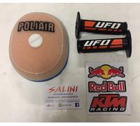 Manopole UFO MA01827 F Filtro aria PoliAir PA2376 KTM SX 65 1998/2017 Adesivi