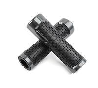 Manopole Universali per Manubrio Moto - Manopole Moto in Gomma Antiscivolo da 22 mm (7/8 ") 24 mm (1") per Manubri Quad Scooter (Argento)