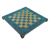 Manopoulos Blue Oxidized Chess Board - 1" Squares